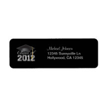 Elegant Class of 2012 Return Address Labels