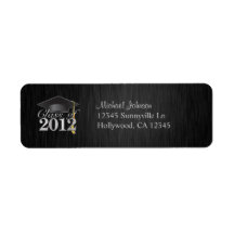 Elegant Class of 2012 Return Address Labels