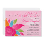 Elegant Colorful Floral Bridal Shower Invitation