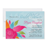 Elegant Colourful Floral Bridal Shower Invitation