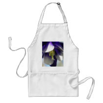 Elegant Columbine Flower Apron