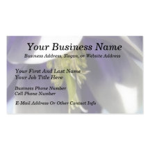 Elegant Columbine Flower Business Card Templates
