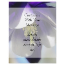 Elegant Columbine Flower Flyer Design