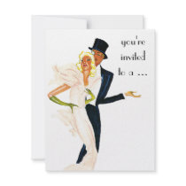 Elegant Couple Engagement Party Invitation