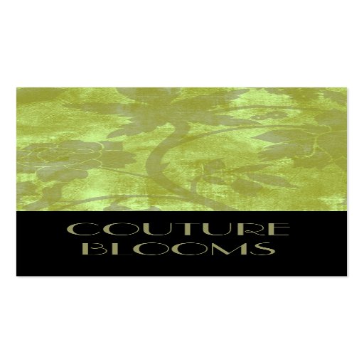 Elegant Couture Florist Business Card