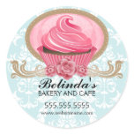 Elegant Cupcake Bakery Stickers