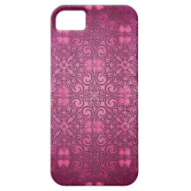 Elegant Damask Concrete Stone Pink Shimmer iPhone 5 Covers