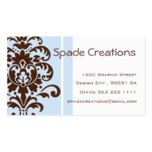 Elegant Damask - Customized Business Cards