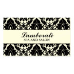 Elegant Damask Floral Pattern Cream Modern Stylish Business Cards