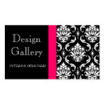 Elegant Damask Interior Designer Business Card