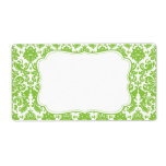 Elegant Damask Label
