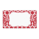 Elegant Damask Label