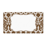 Elegant Damask Label