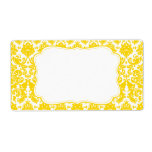 Elegant Damask Label