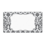 Elegant Damask Label