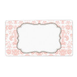Elegant Damask Label