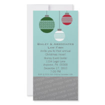 Elegant Damask Ornament Corporate Party Invite