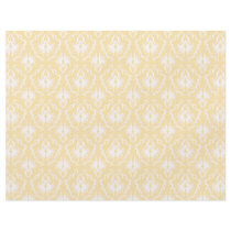Elegant damask pattern. Light gold colour. Flyers
