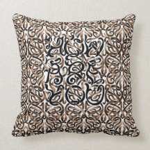 Elegant Damask Seamless Floral Mojo Pillow