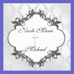 ELEGANT Damask WEDDING BLACK TWIRLS  Invitations invitations