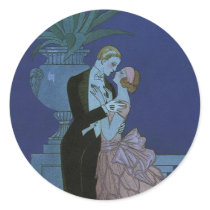 Elegant Dance Round Stickers