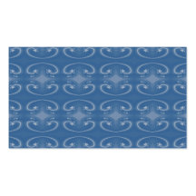 Elegant Dark Blue Swirls Pattern. Business Card Template
