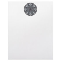 Elegant Decorative Round Pattern. Custom Personalized Letterhead
