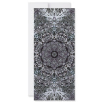 Elegant Decorative Round Pattern. Custom Full Color Rack Card