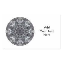 Elegant Decorative Round Pattern. Custom Rectangle Stickers