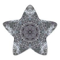 Elegant Decorative Round Pattern. Custom Star Stickers
