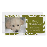 Elegant Dog Christmas Photo Cards photo cards