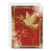 Elegant Dove peace swirls christmas party