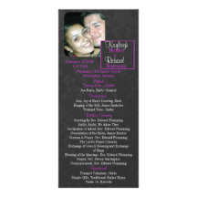 Elegant Dreams Wedding Program Rack Card Design