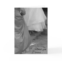 Elegant Dresses "Please Be My Bridesmaid" Card