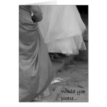 Elegant Dresses Please Be My Maid Of Honour Card
