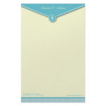 Elegant Envelope (tiffany) Monogram Stationery