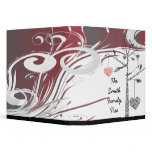 elegant family tree heart geneology 3 ring binder