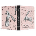Elegant & Feminine Woman Writer's Notebook Vinyl Binders