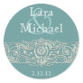 Elegant Filigree Personalized Stickers