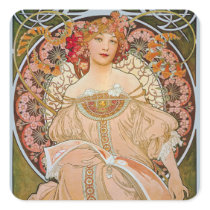 Elegant Fine Art Beauty Square Sticker