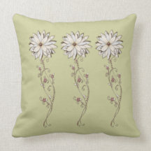 Elegant Floral American MoJo Pillow
