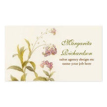 elegant floral business card design