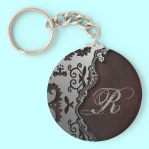 elegant floral girly vintage paris fashion keychains