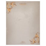 Elegant Floral Swirls on Vintage Grunge #4