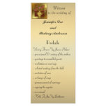 Elegant Floral Wedding Program Rack Card rack cards