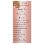 Elegant Floral Wedding Program Rack Card