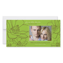 Elegant Floral Wedding Save the Date Photo Card