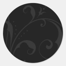 Elegant Floral Wedding Stickers