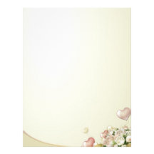 Elegant Floral Wedding Themed Letterhead