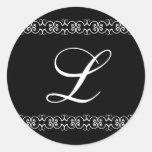 Elegant Flourish Monogram sticker